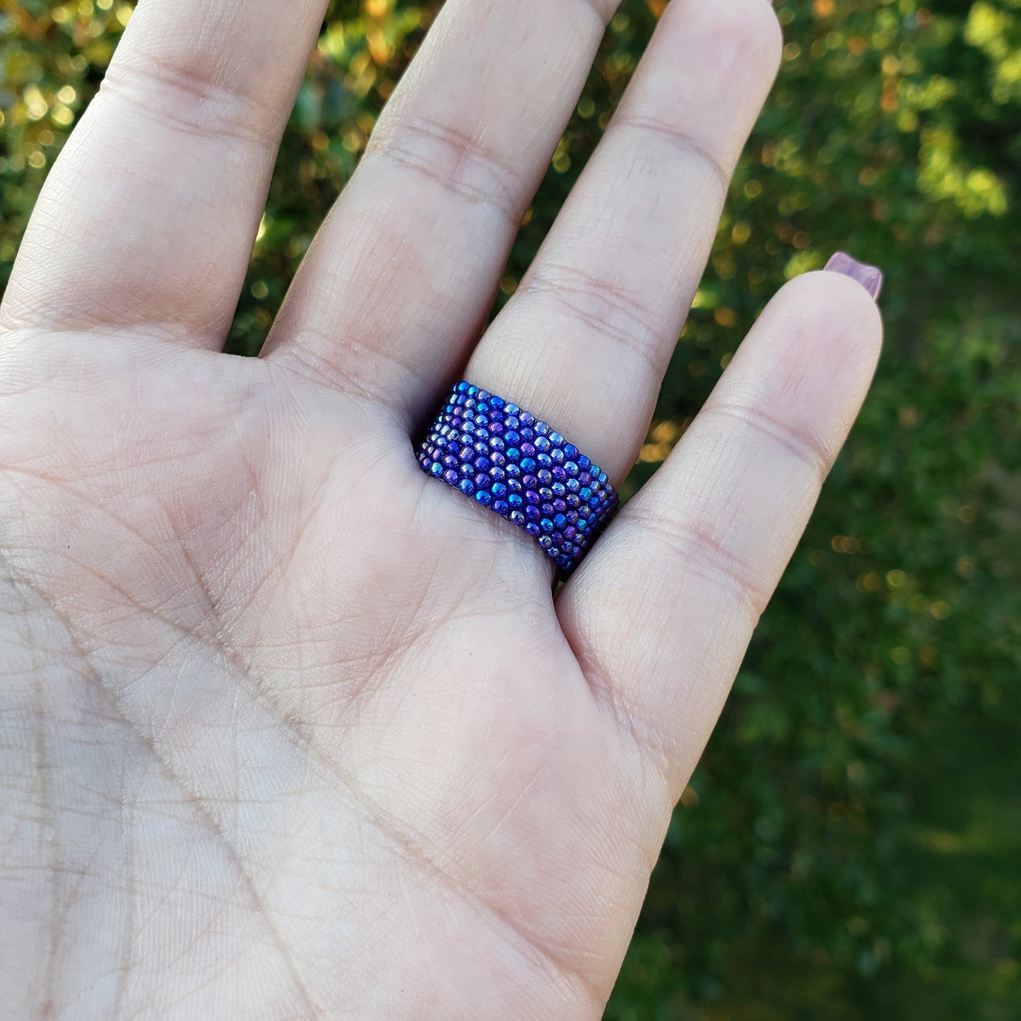 Brilliant Blue Bubble Ring