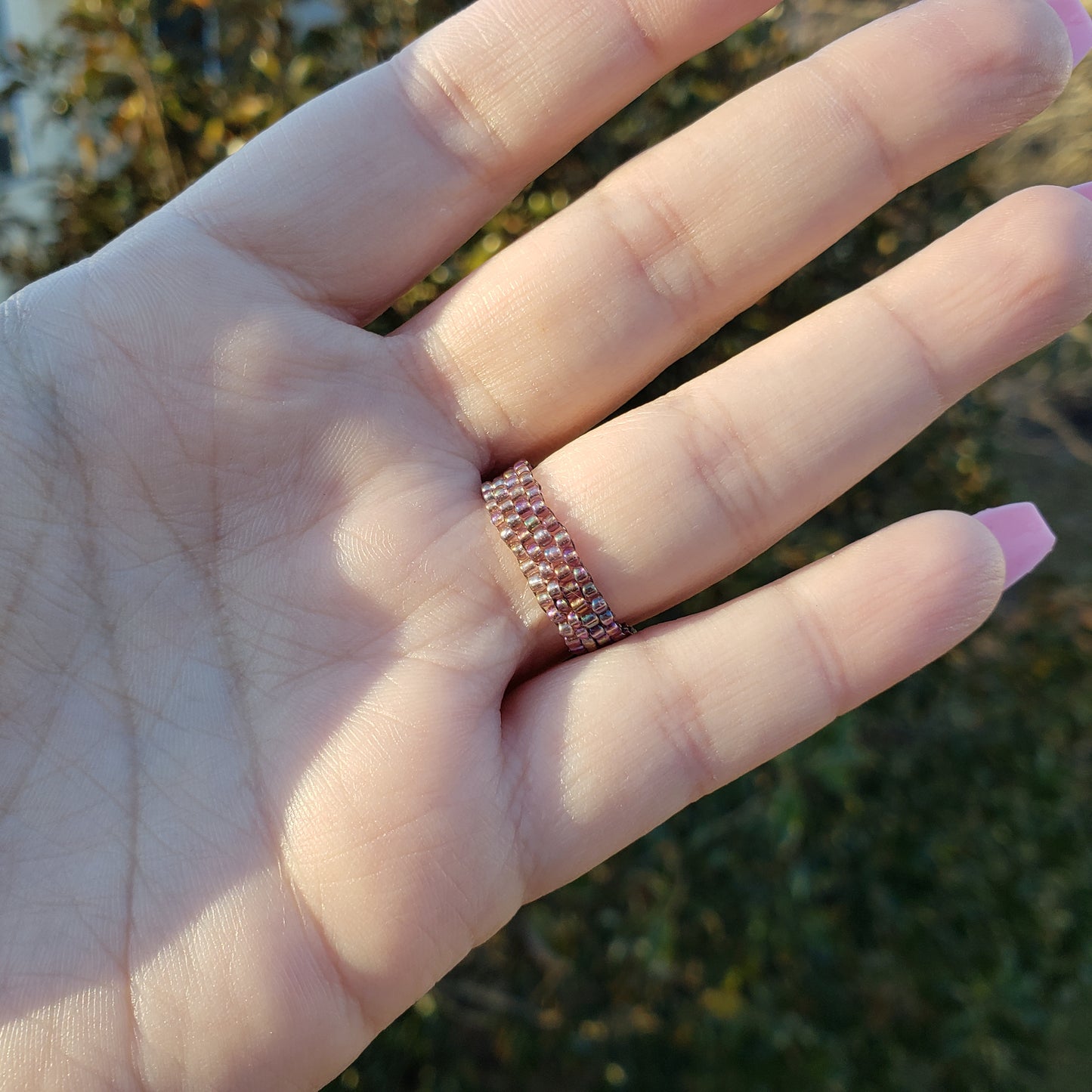 Muted Violet Bubble Ring