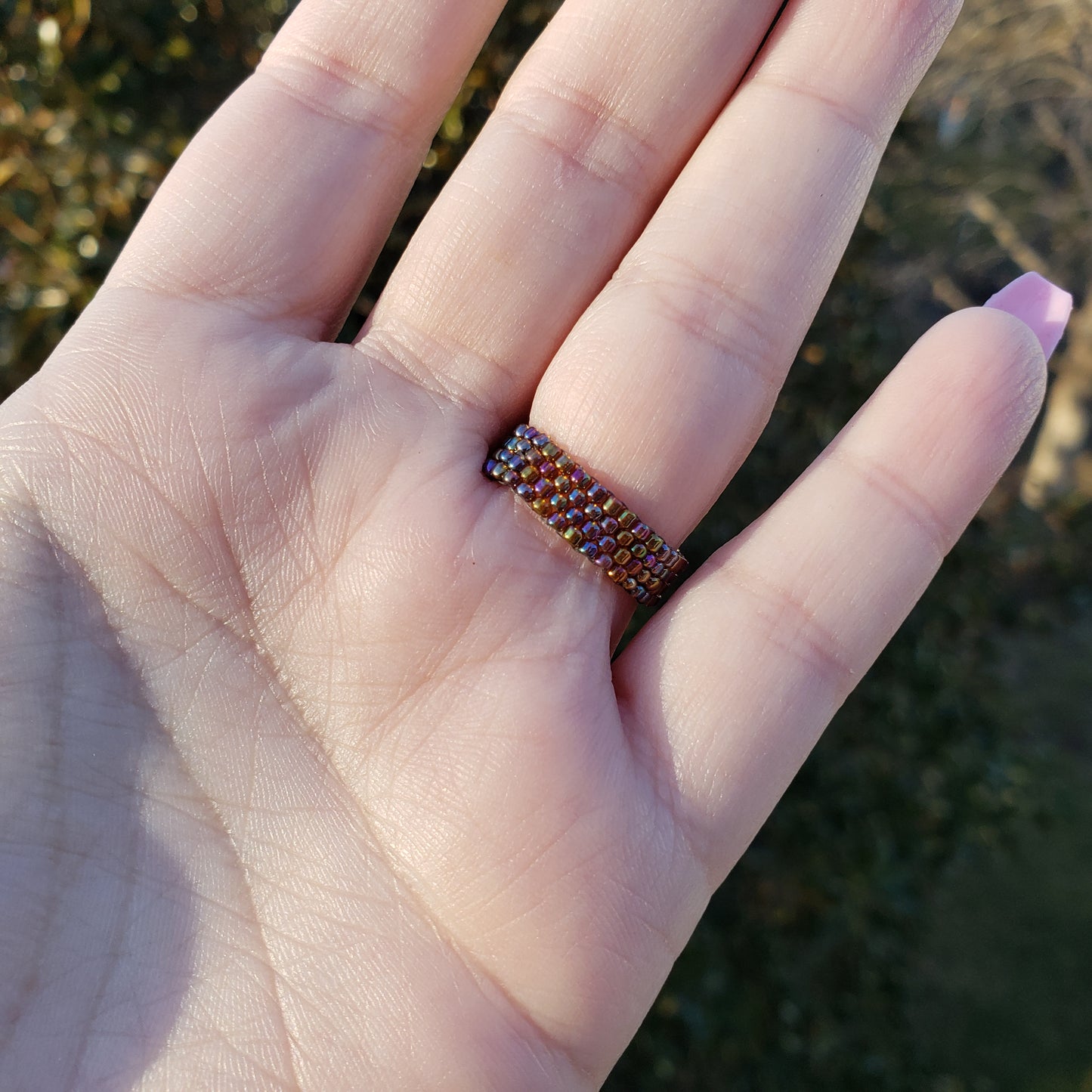 Coffee Colored Bubble Ring