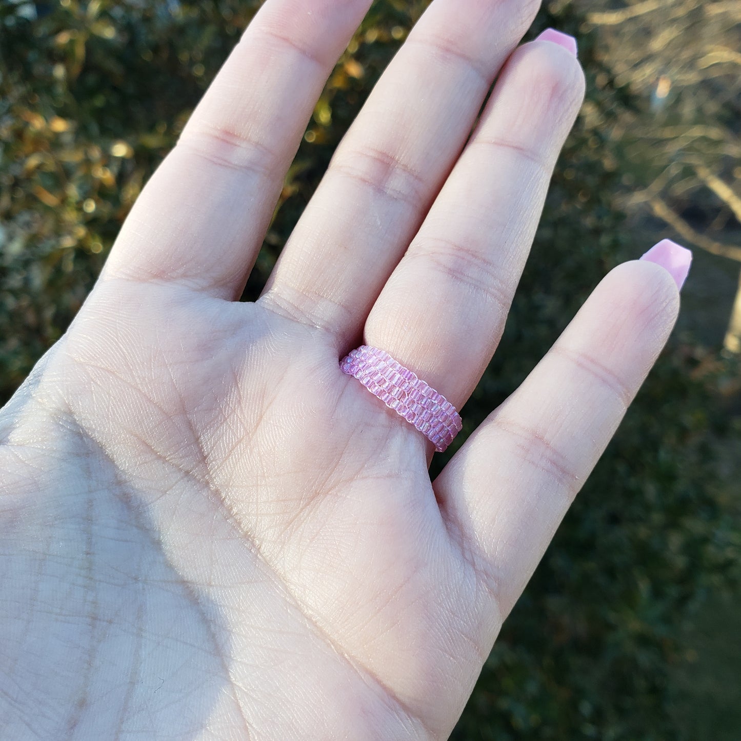 Pale Orchid Bubble Ring