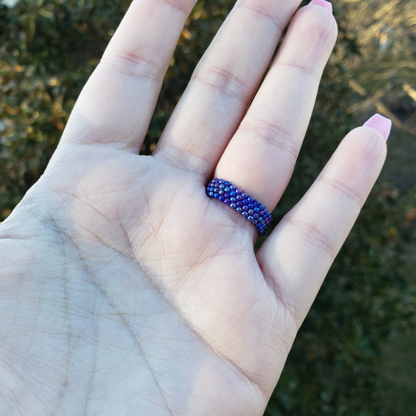 Brilliant Blue Bubble Ring