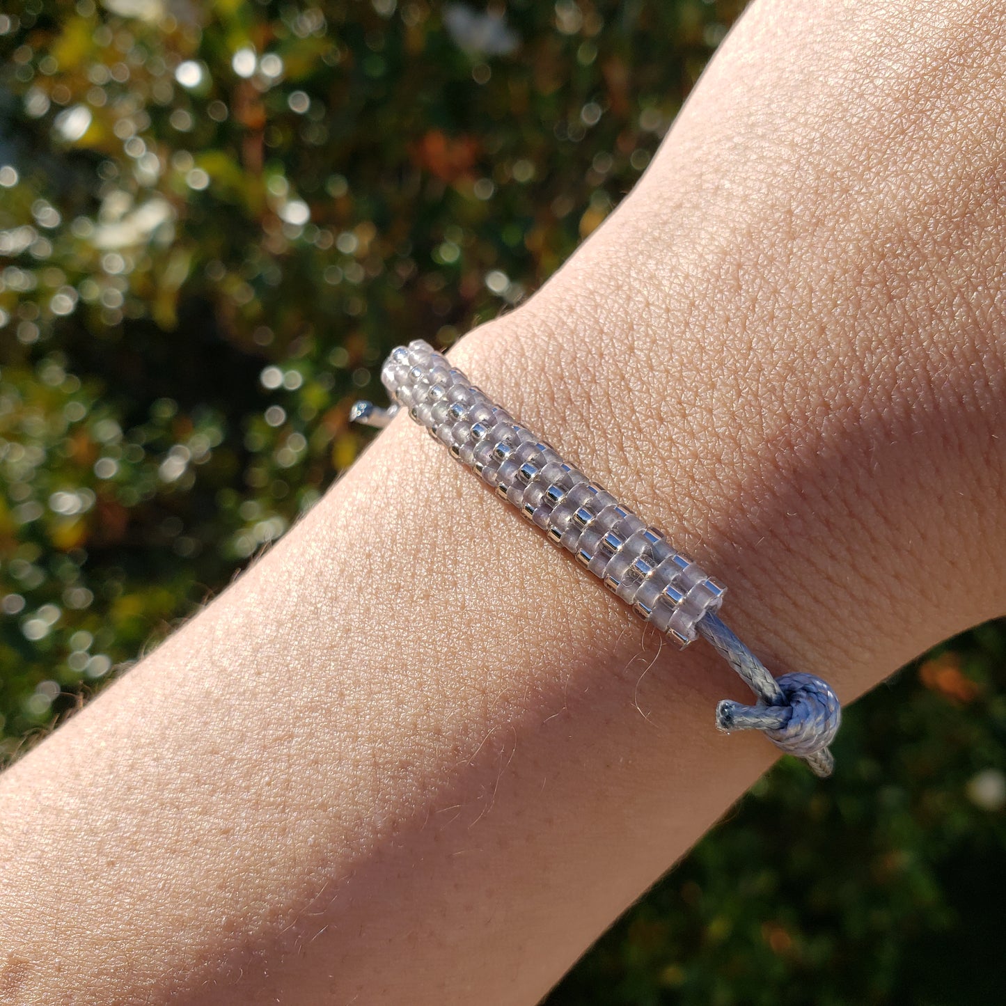 Tweed Pattern Adjustable Bracelet