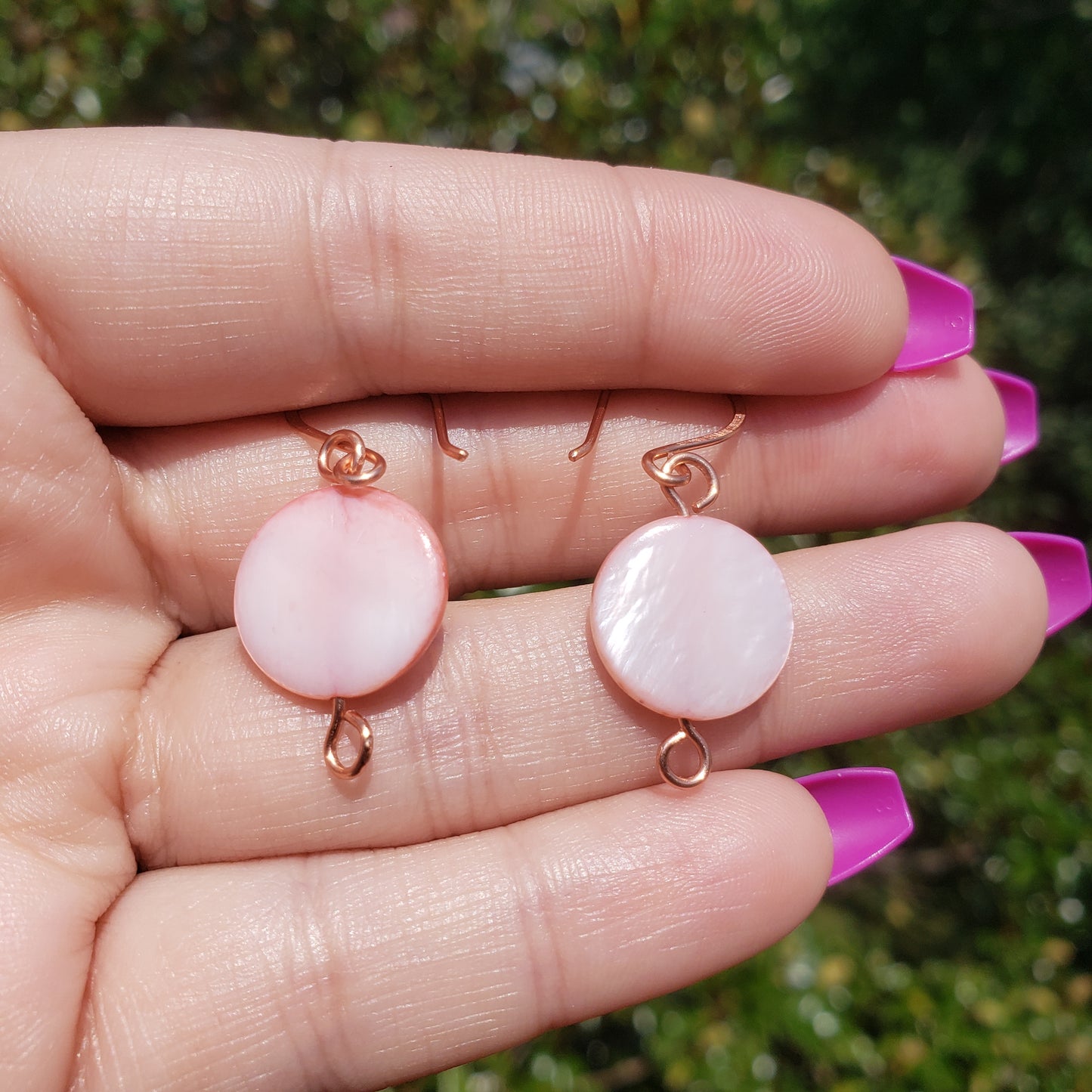 Pink Shell Earrings