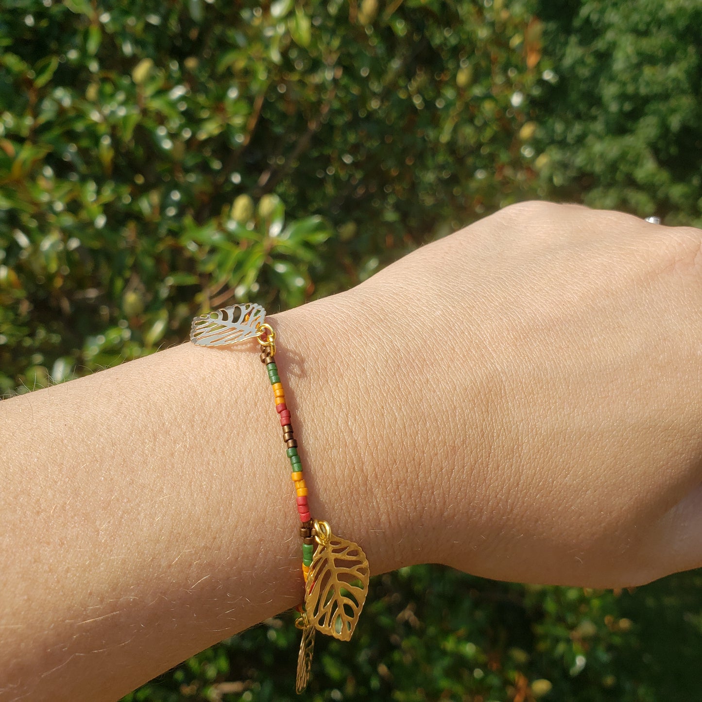 Golden Leaf Bracelet