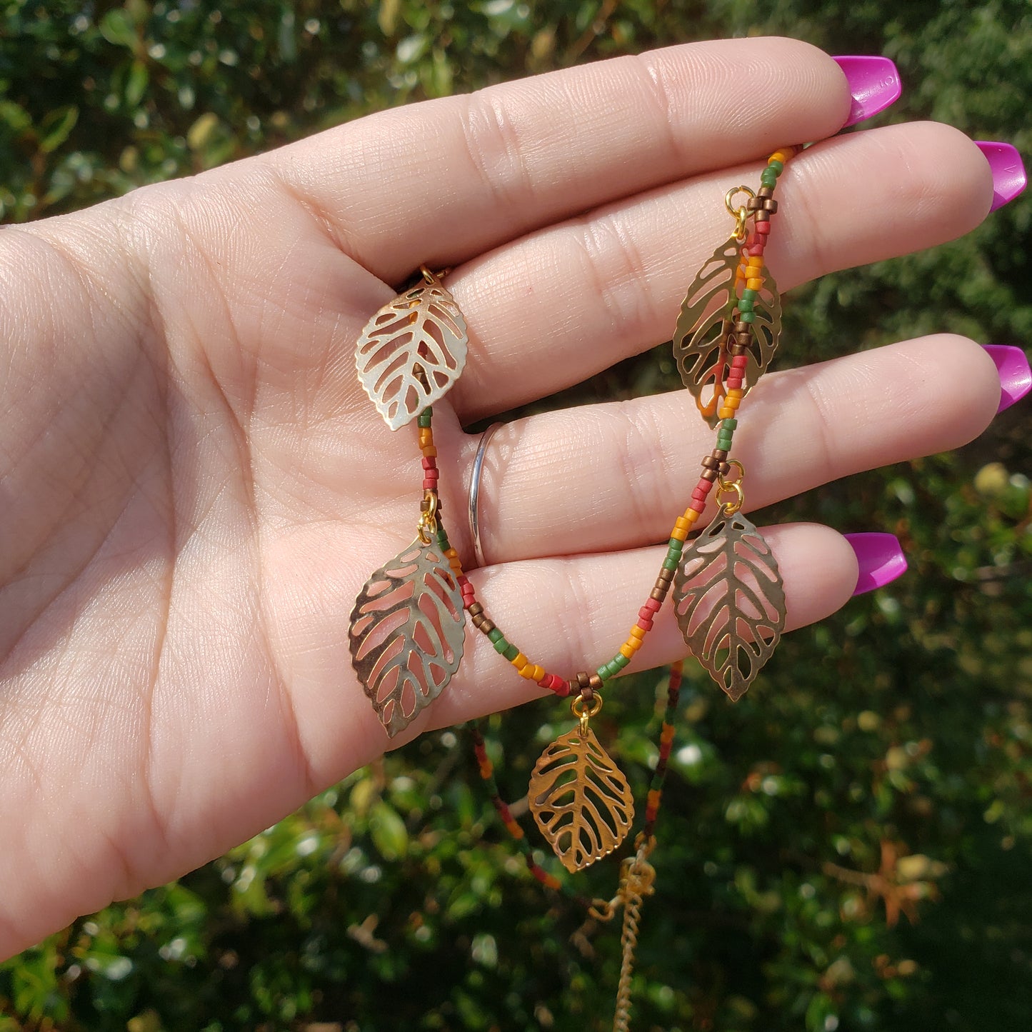 Golden Leaf Necklace