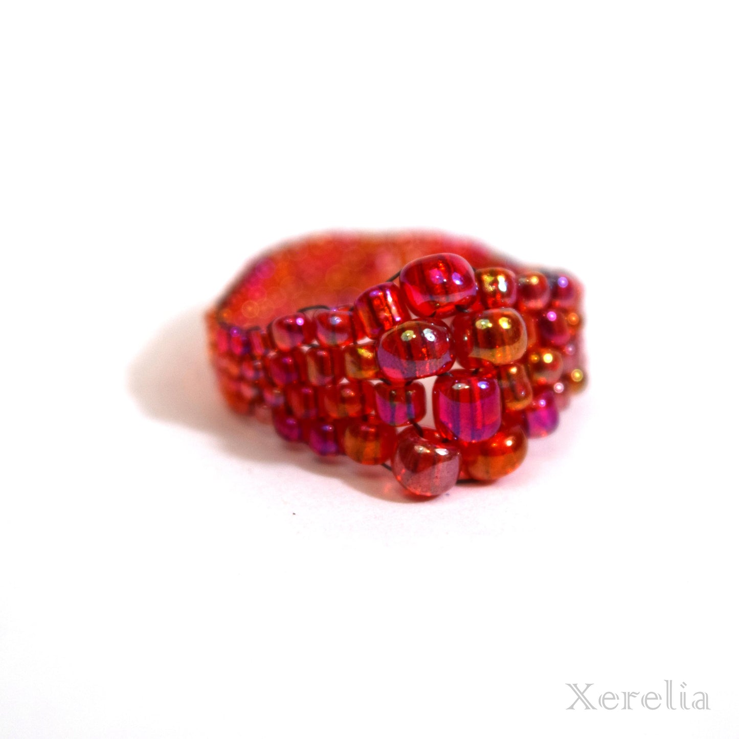 Bright Red Bubble Ring