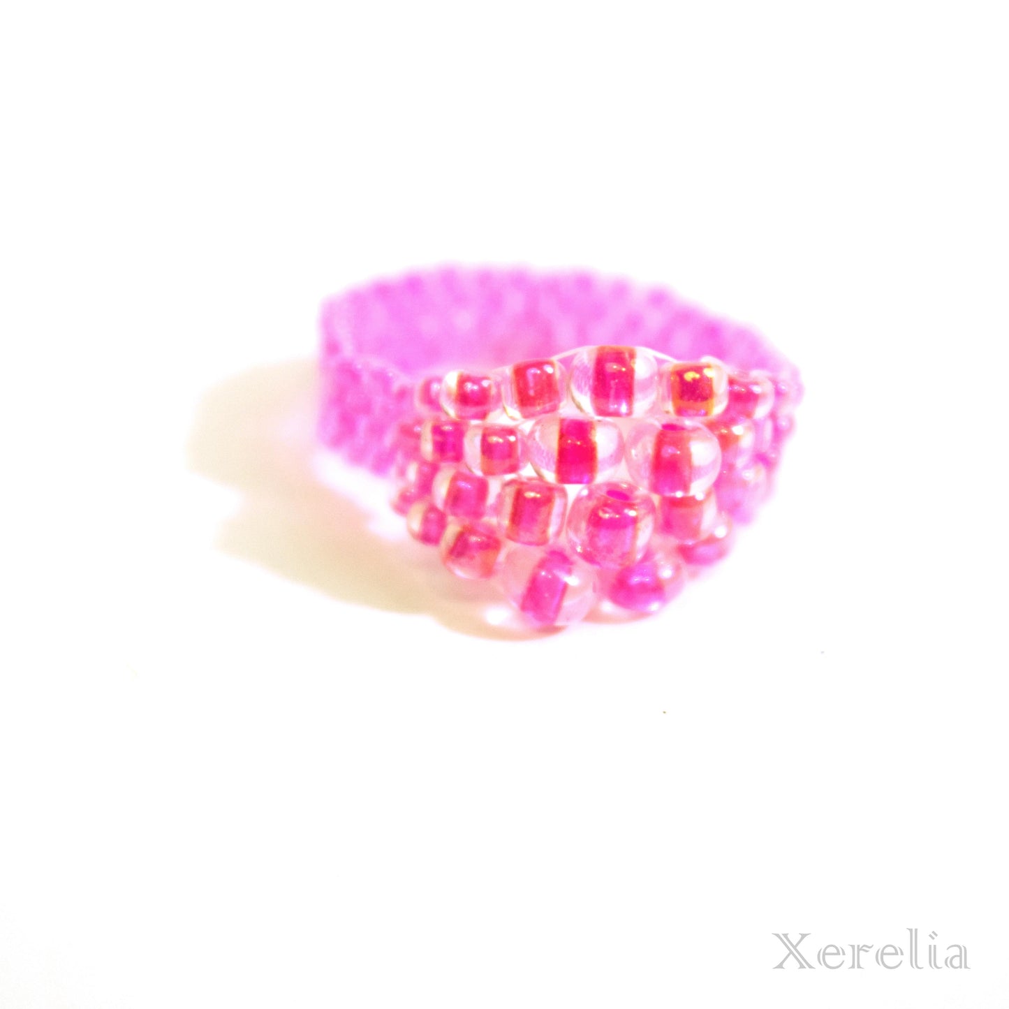 Bright Pink Bubble Ring