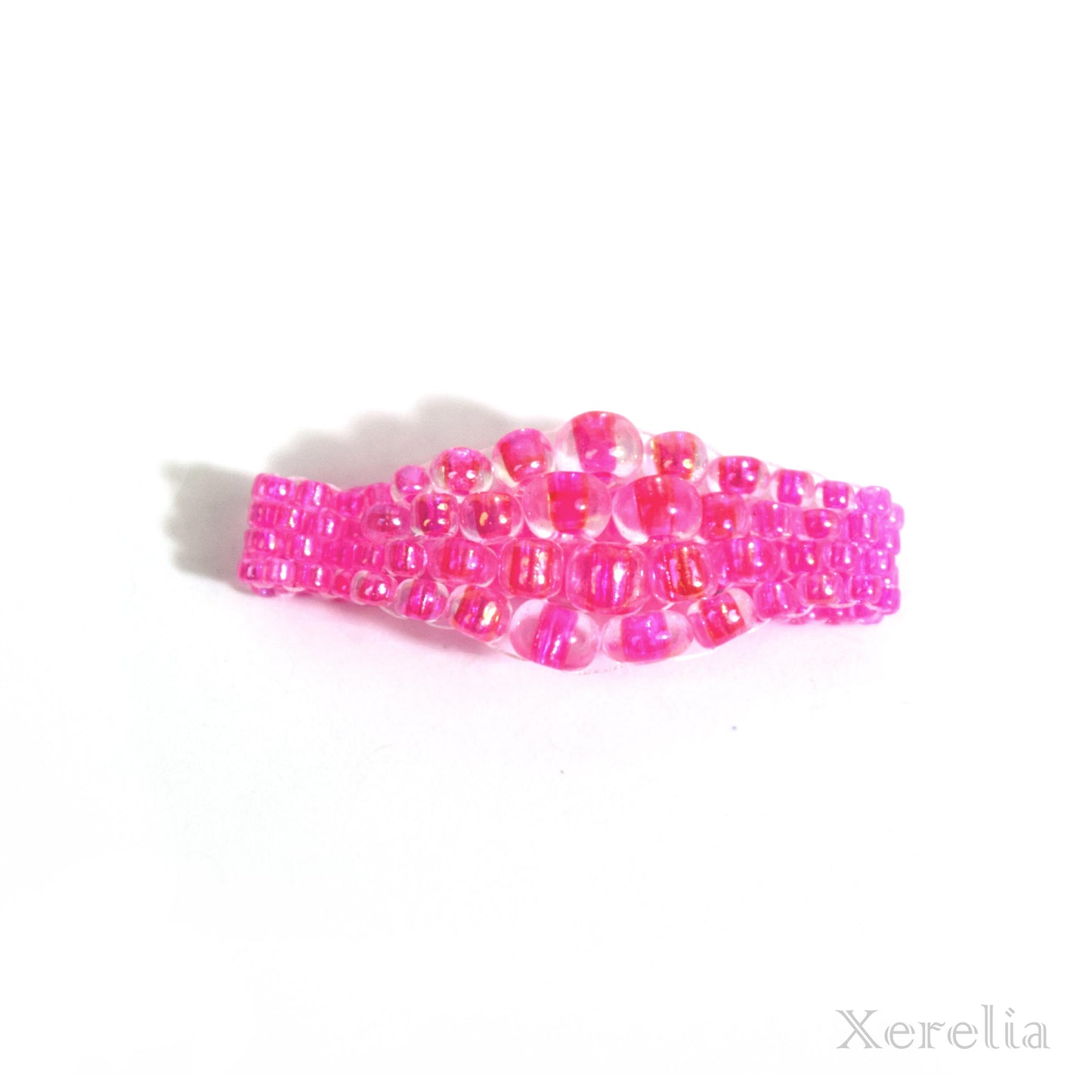 Bright Pink Bubble Ring