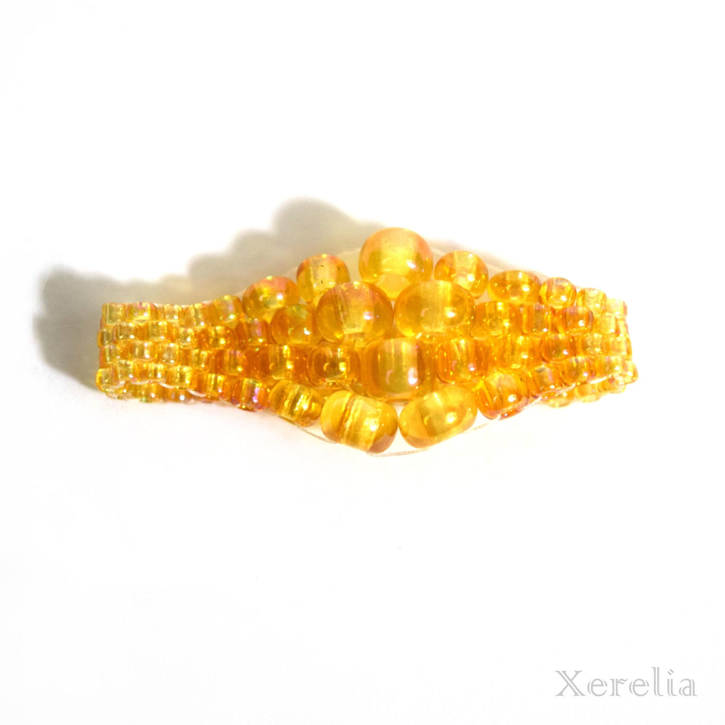 Golden Yellow Bubble Ring