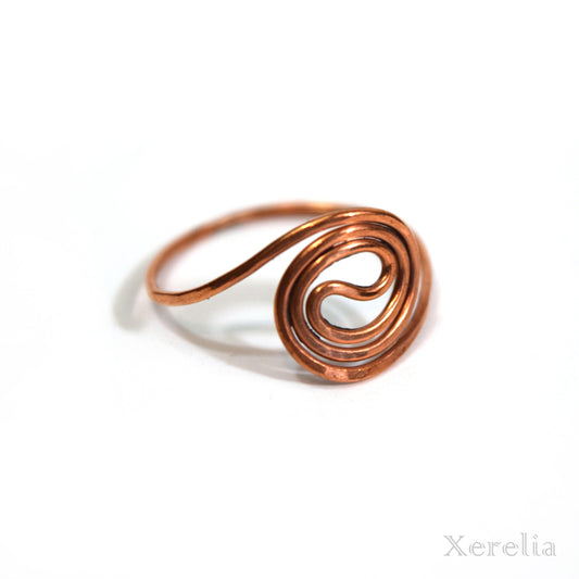 Spiral Copper Ring