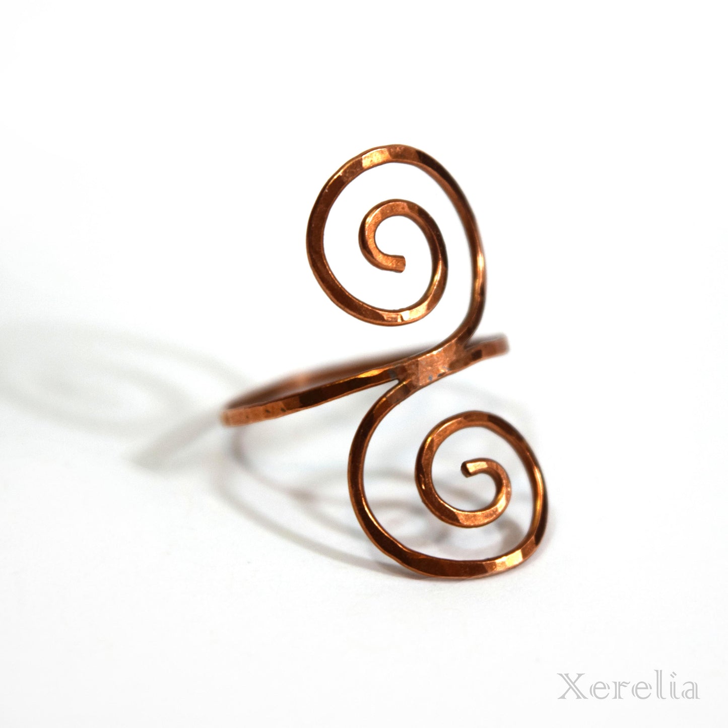 Large Swirl Copper Ring