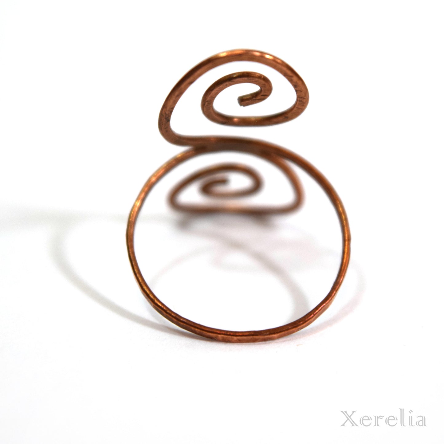 Large Swirl Copper Ring