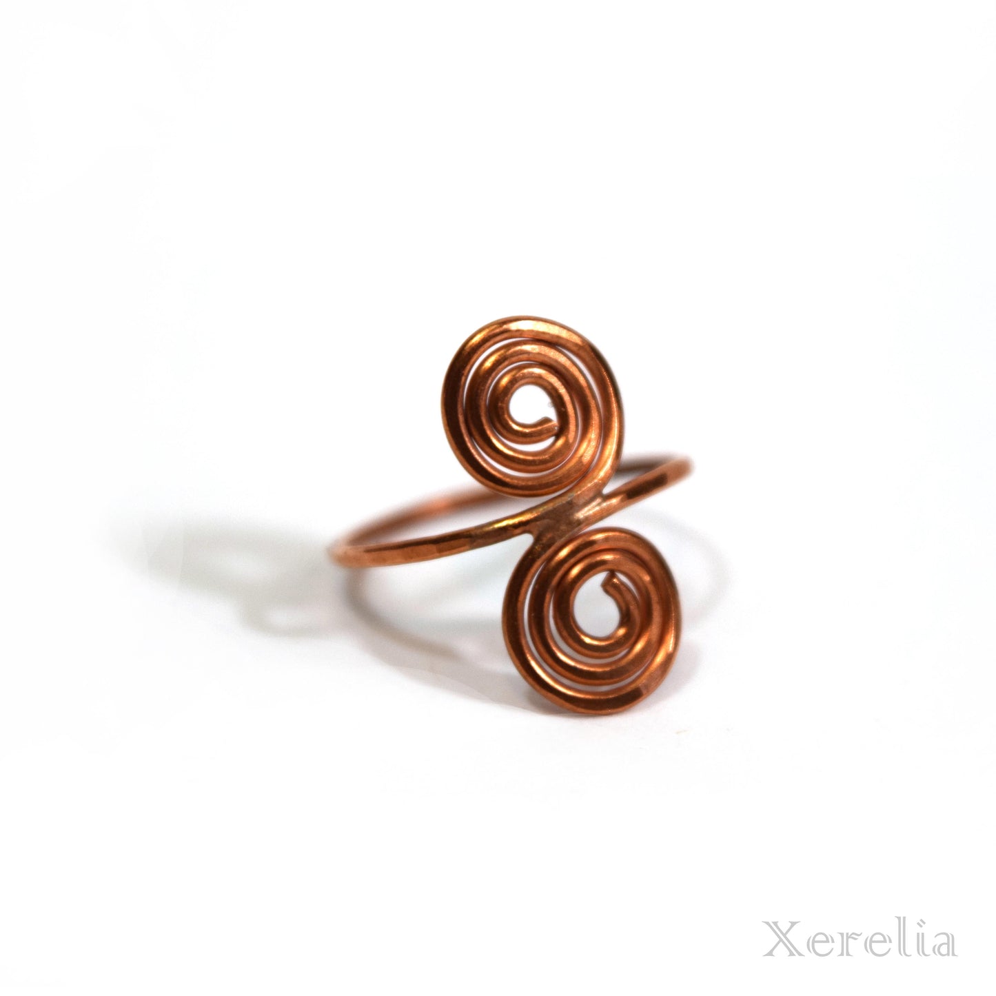 Small Copper Tight Coil Ring