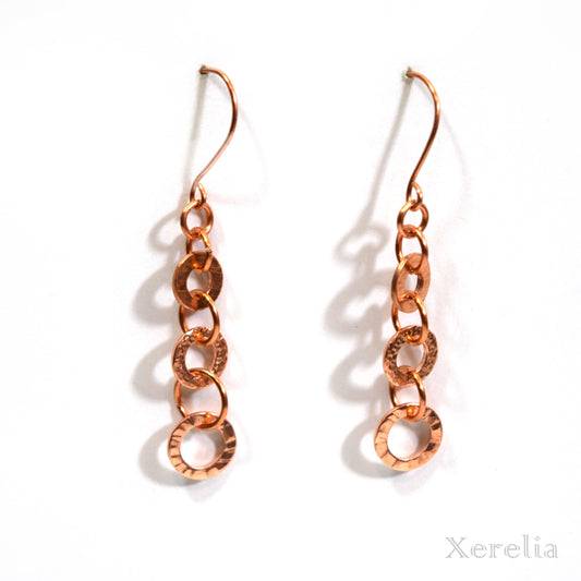 Copper Circles Earrings