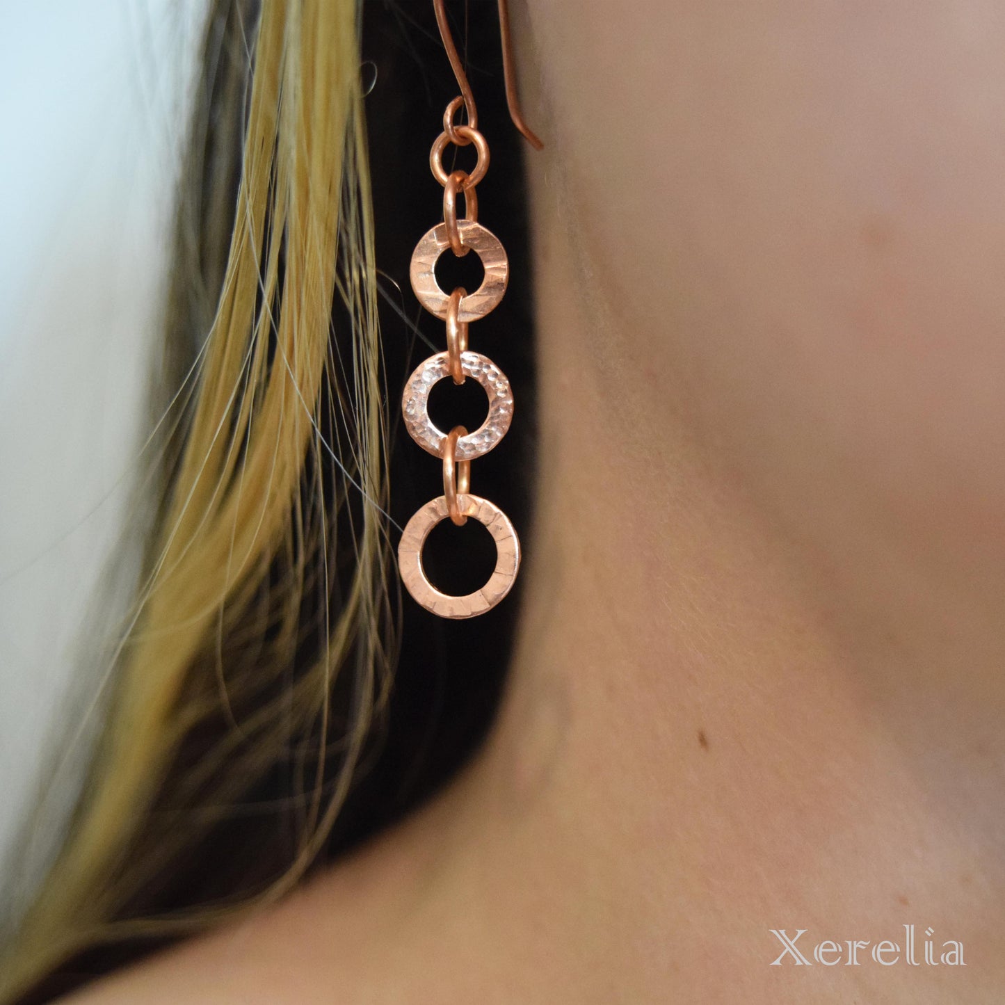 Copper Circles Earrings