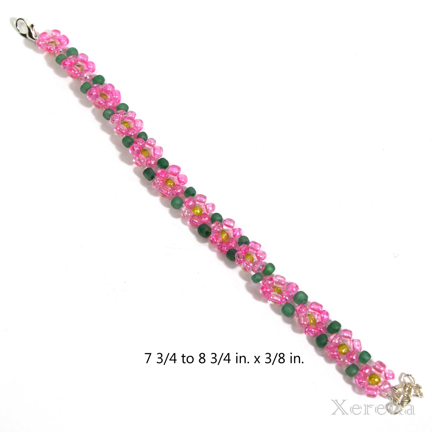 Pink Flower Bracelet