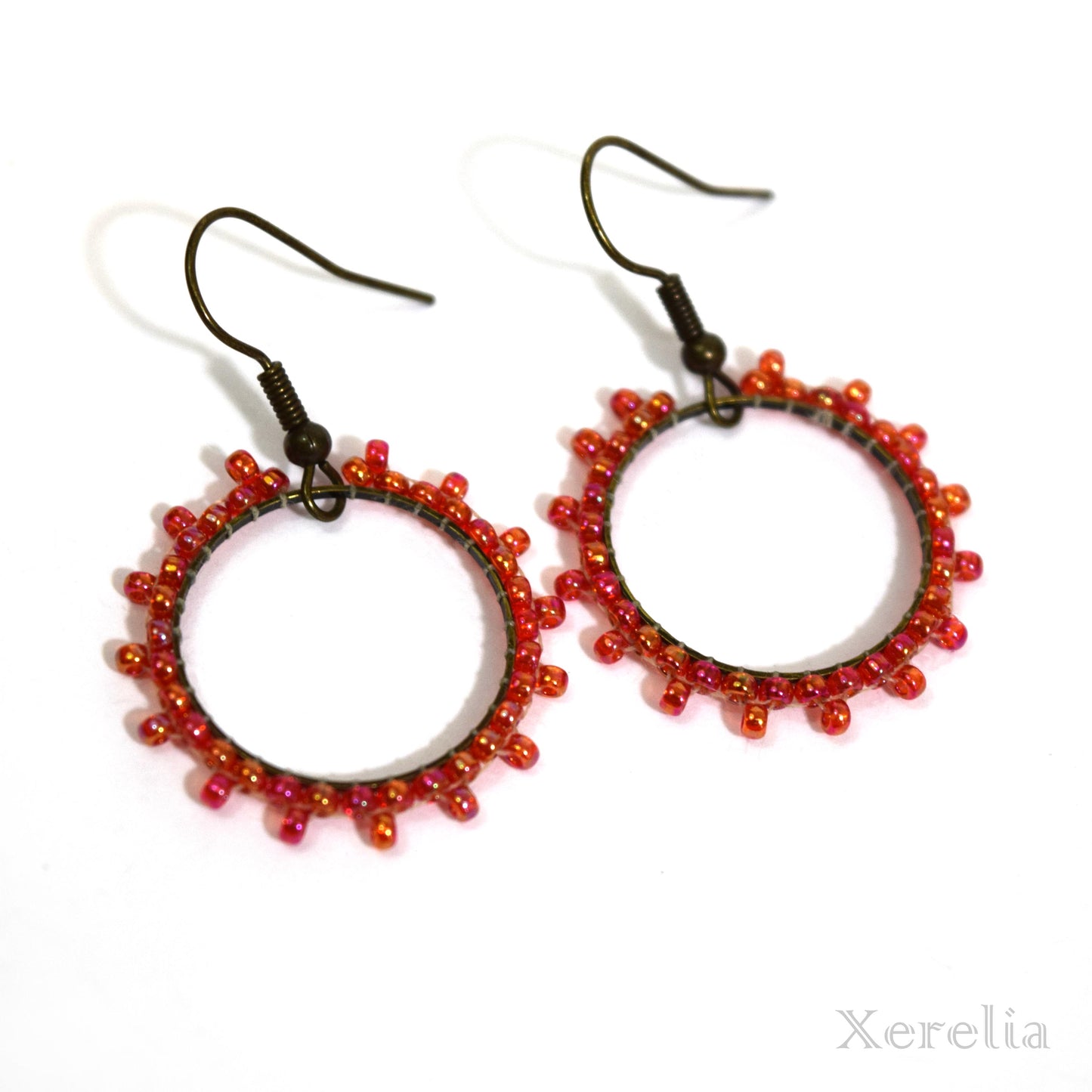 Lacy Circle Hoop Earrings