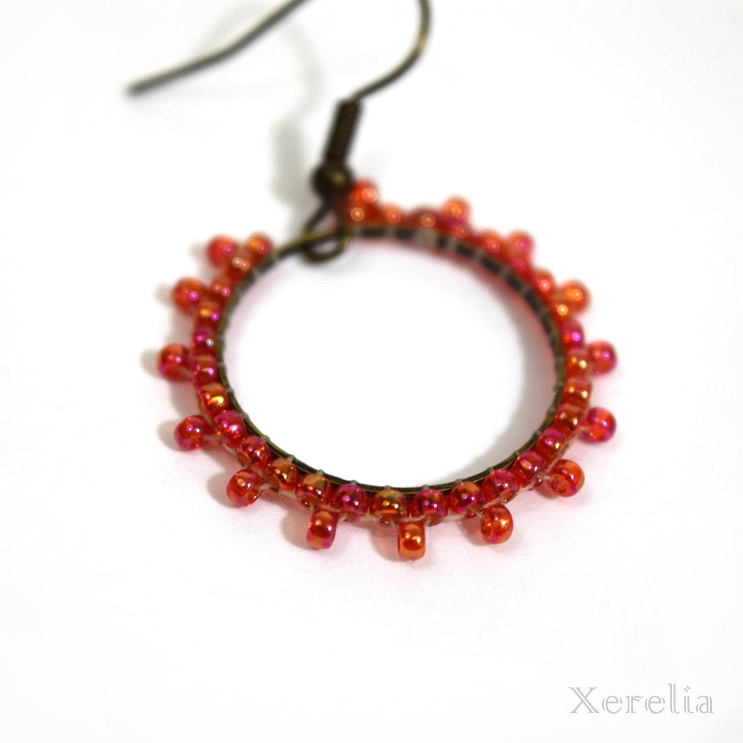 Lacy Circle Hoop Earrings