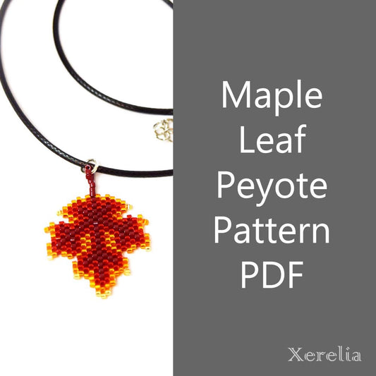 PDF Pattern Peyote Maple Leaf