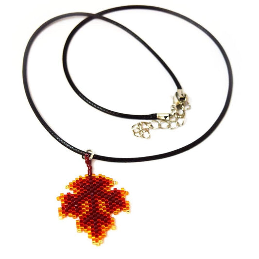 Cute Autumn Maple Leaf Necklace