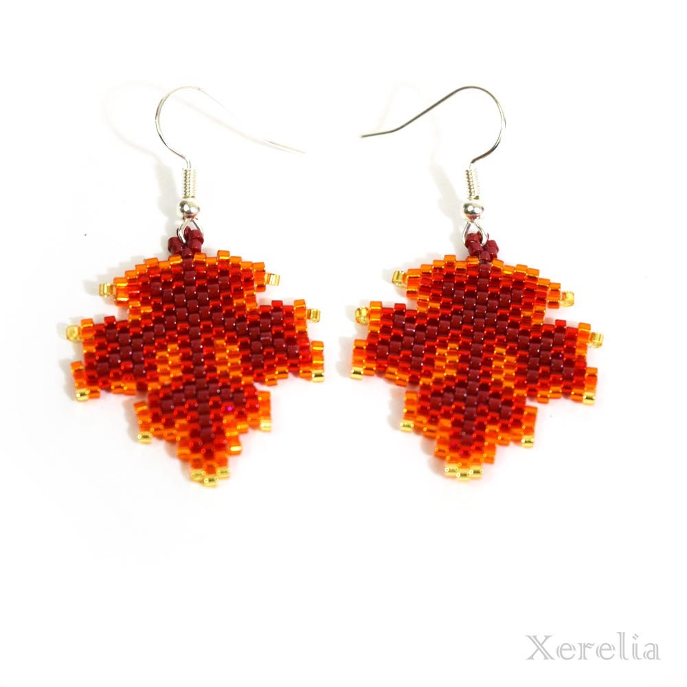 Cute Autumn Maple Leaf Earrings