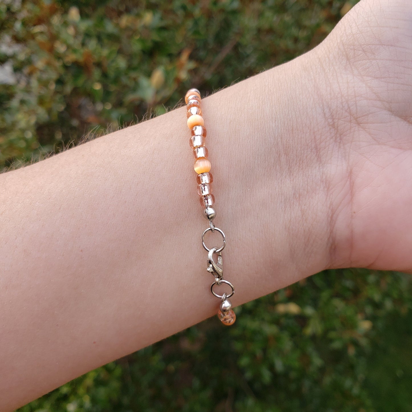 Cute Orange Cat's Eye Bracelet