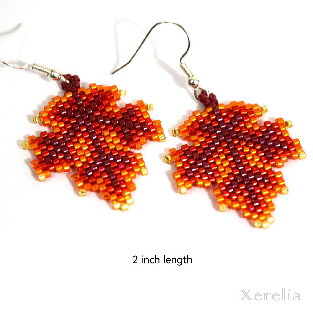 Cute Autumn Maple Leaf Earrings