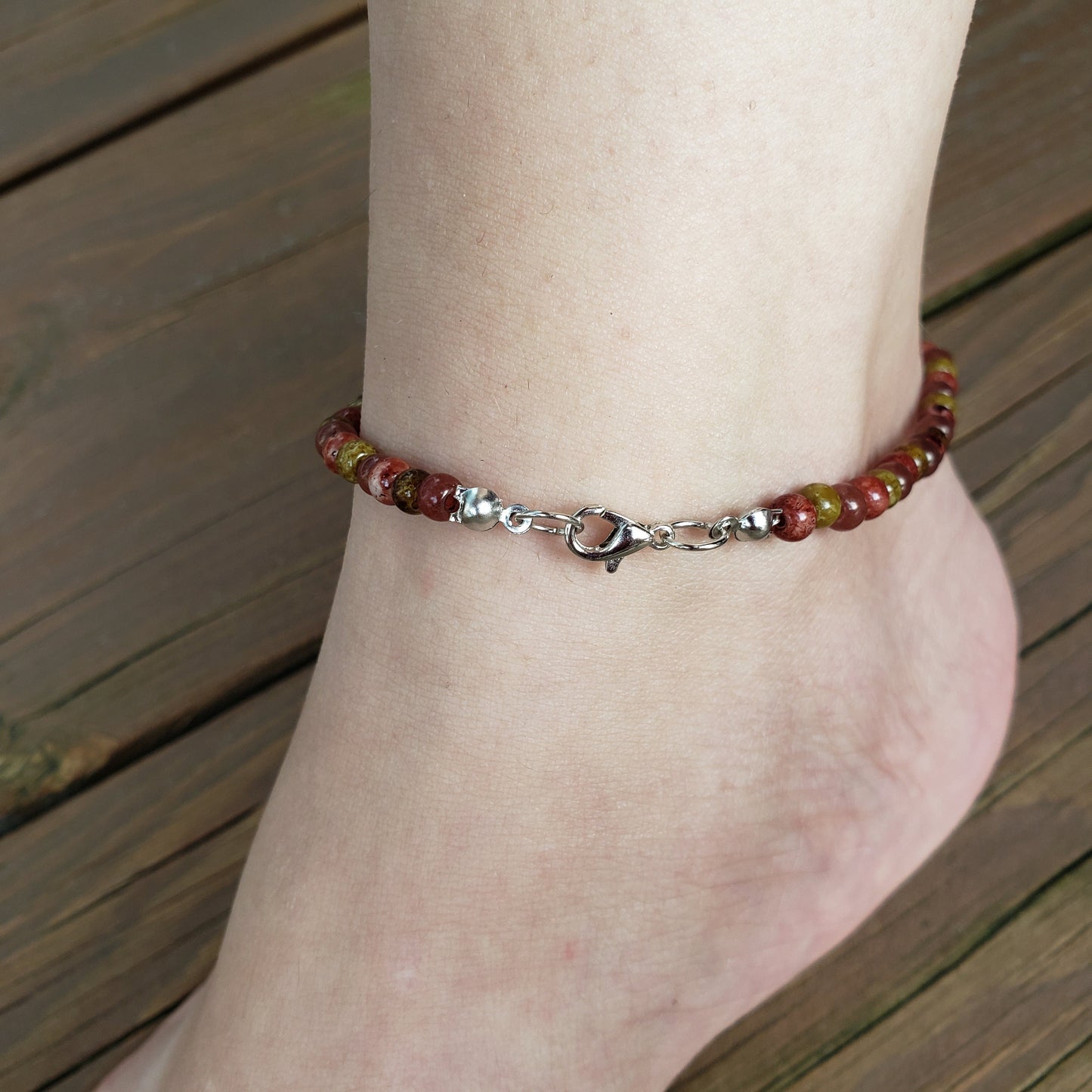 Mottled Earth Tones Anklet