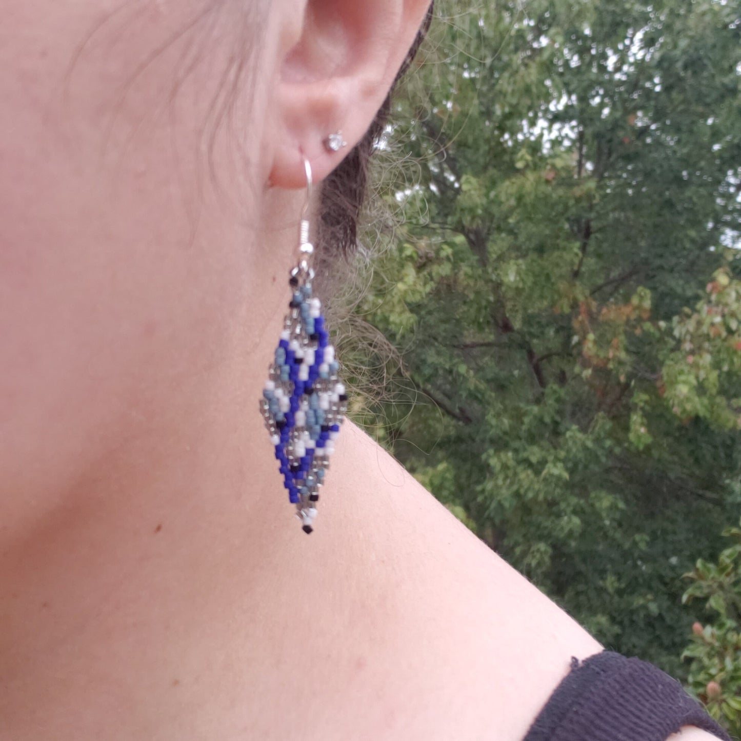 Blue Branches Earrings