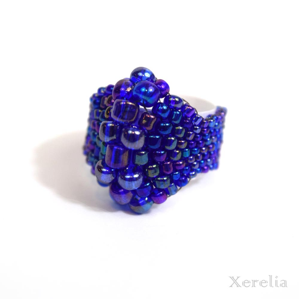 Brilliant Blue Bubble Ring