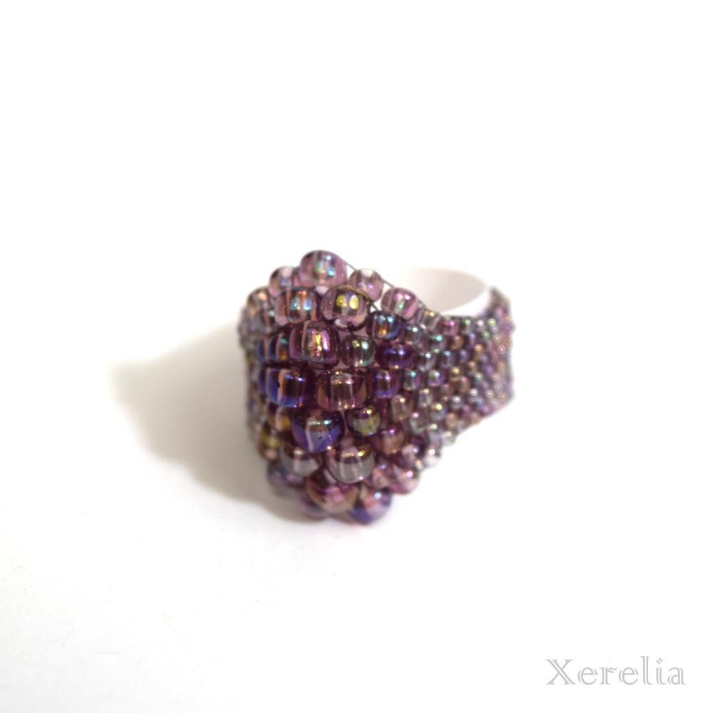 Muted Violet Bubble Ring