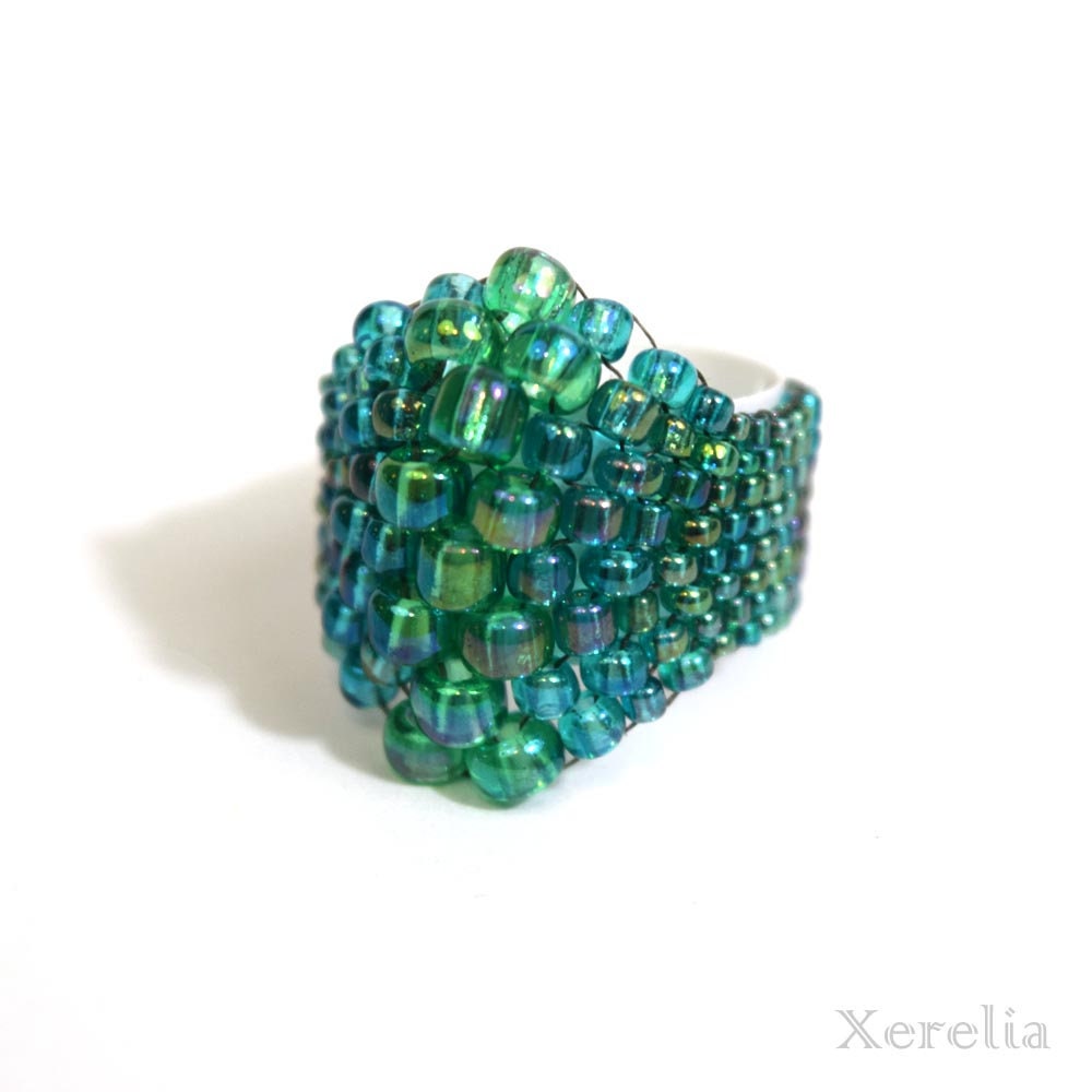 Sea Green Bubble Ring