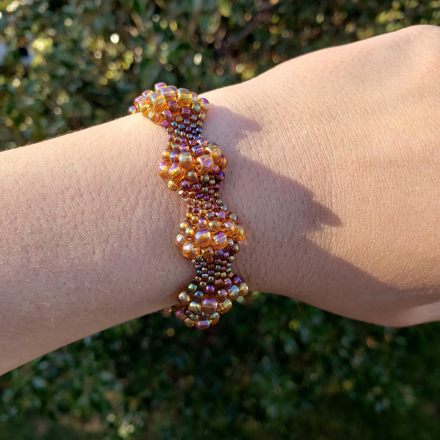 Coffee Colored Bubble Bracelet