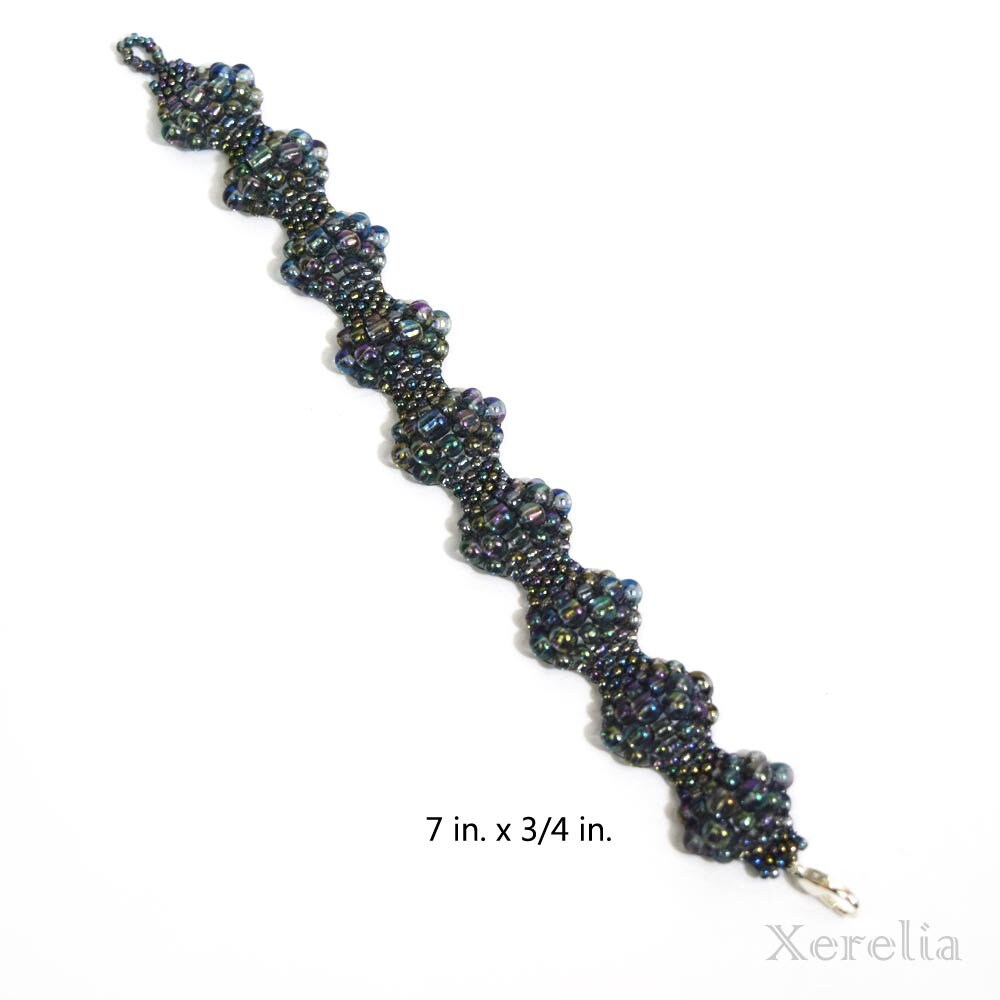 Deep Gray Gunmetal Bubble Bracelet