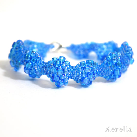 Cyan Blue AB Bubble Bracelet