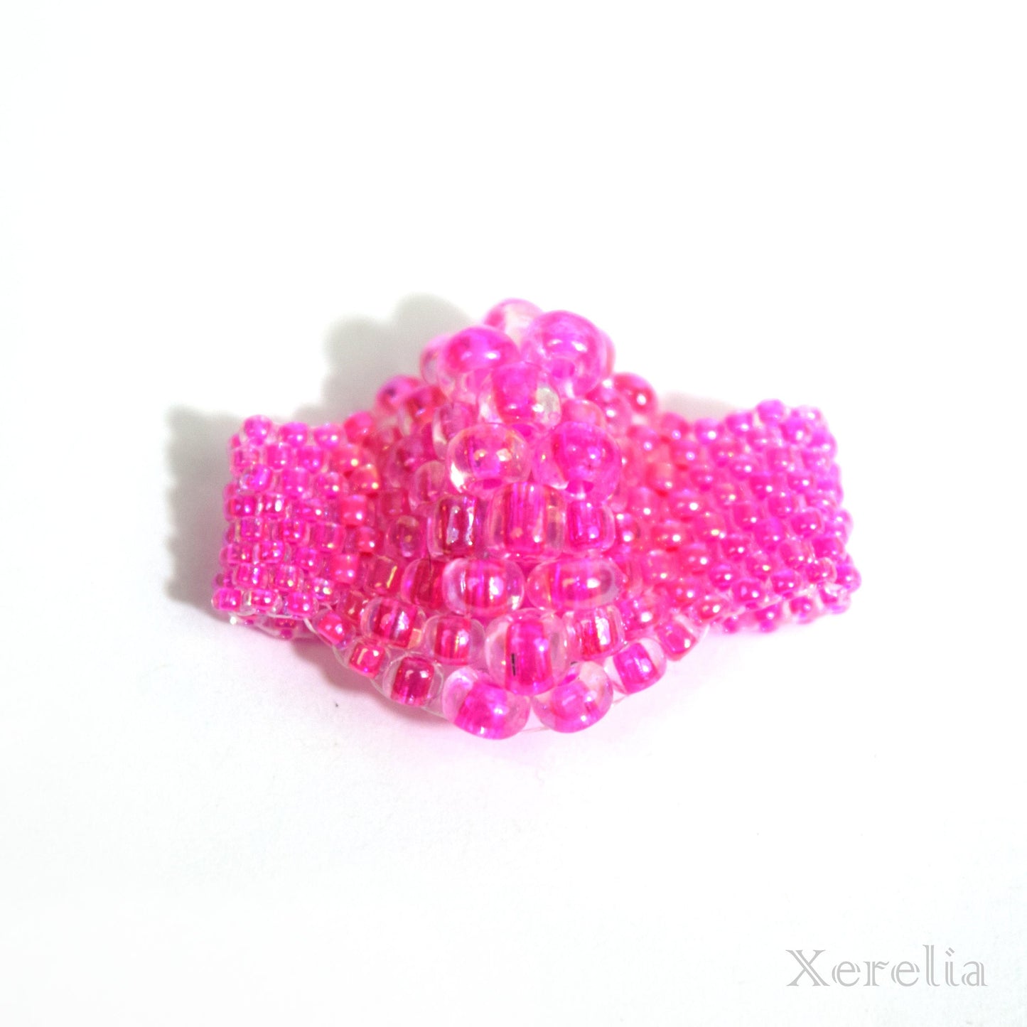 Bright Pink Bubble Ring