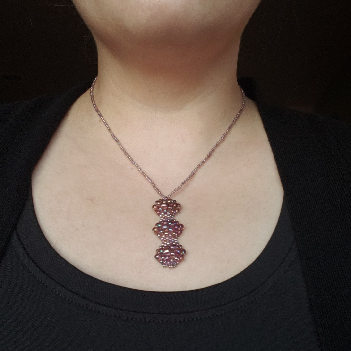 Muted Violet Bubble Necklace