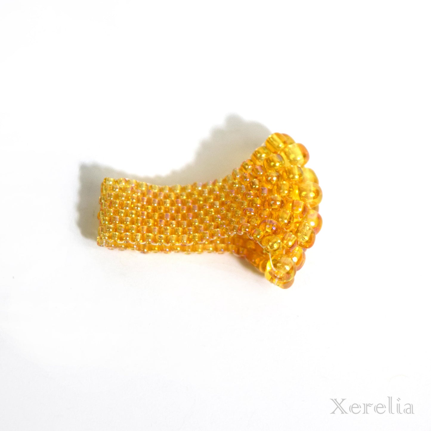 Golden Yellow Bubble Ring