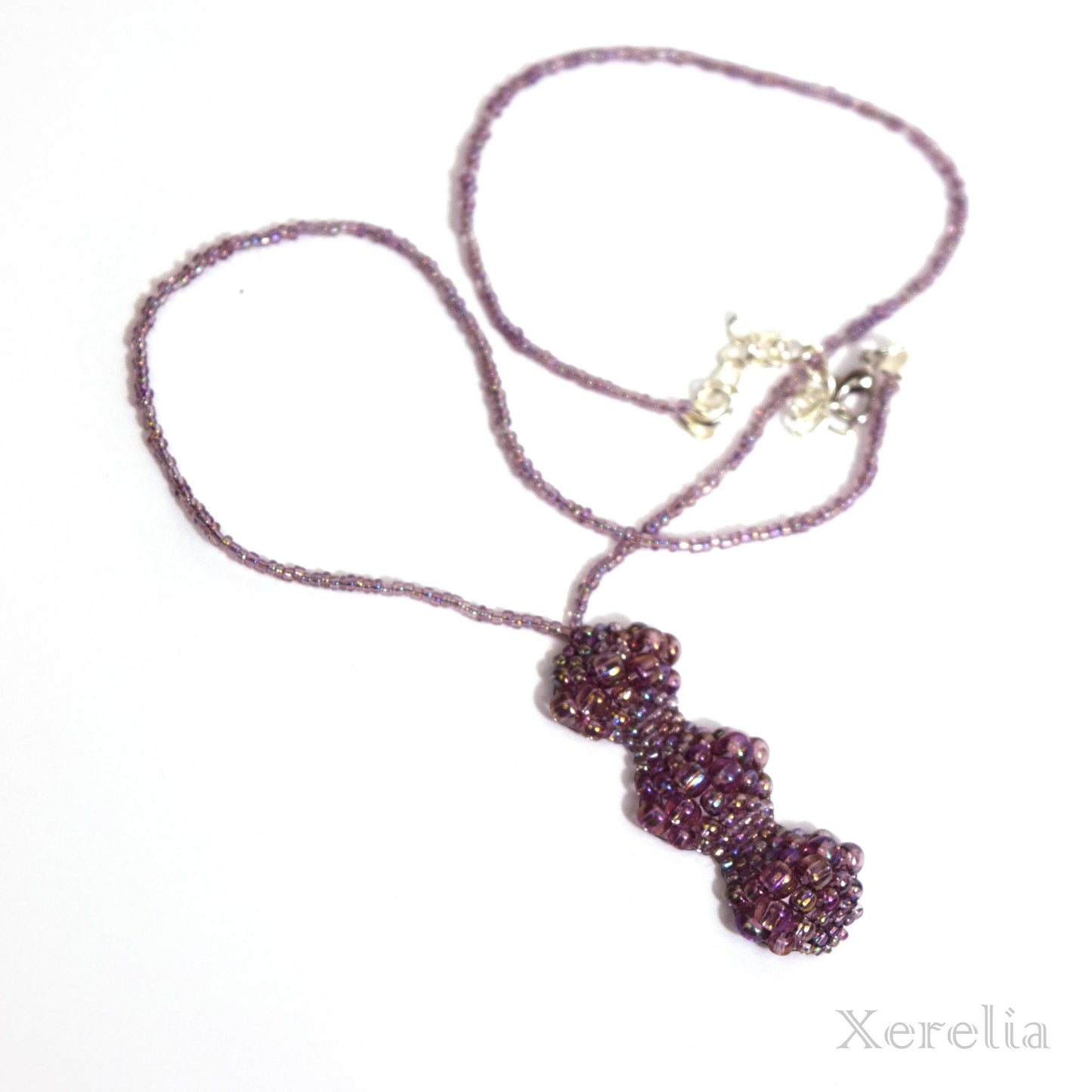 Muted Violet Bubble Necklace