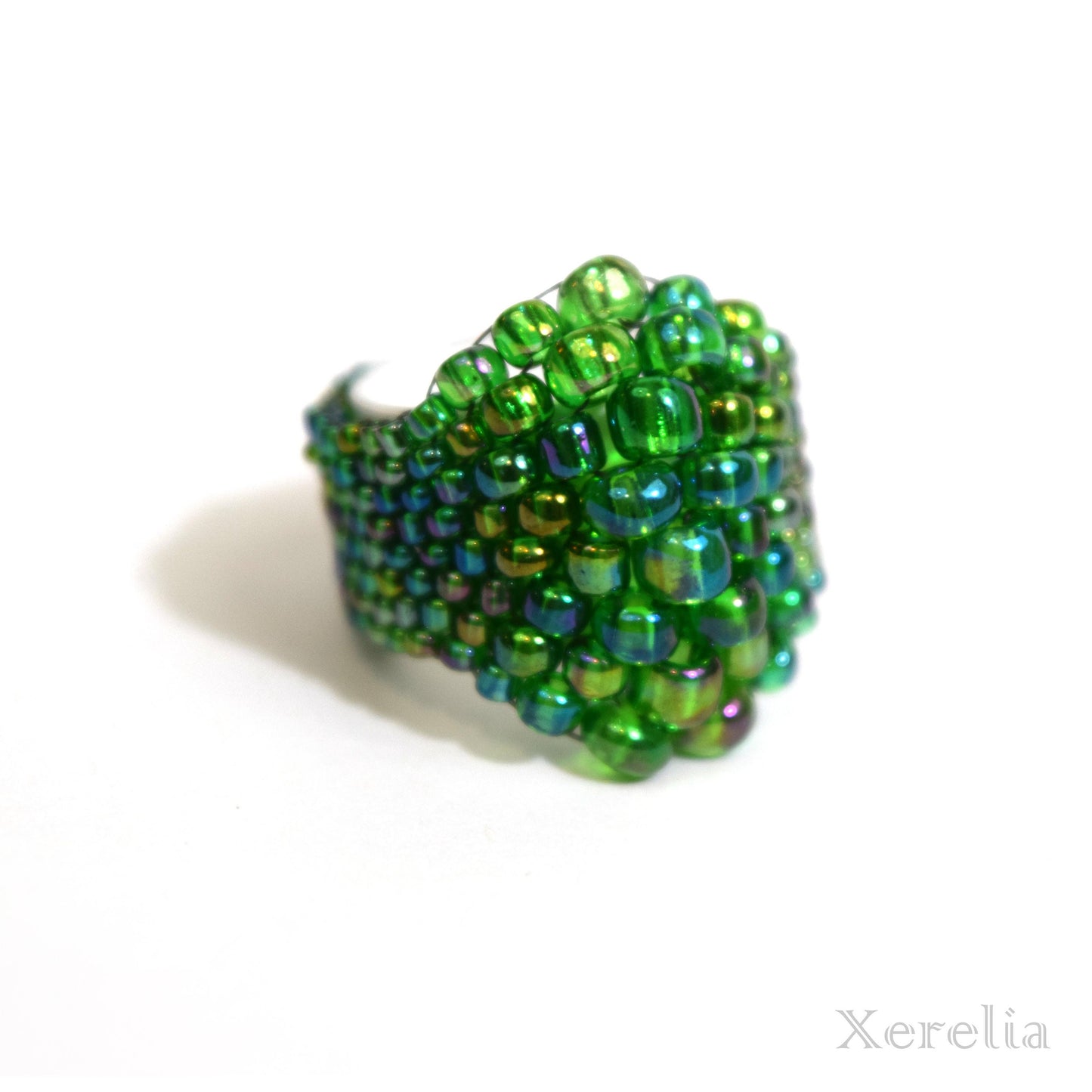 Christmas Green Bubble Ring