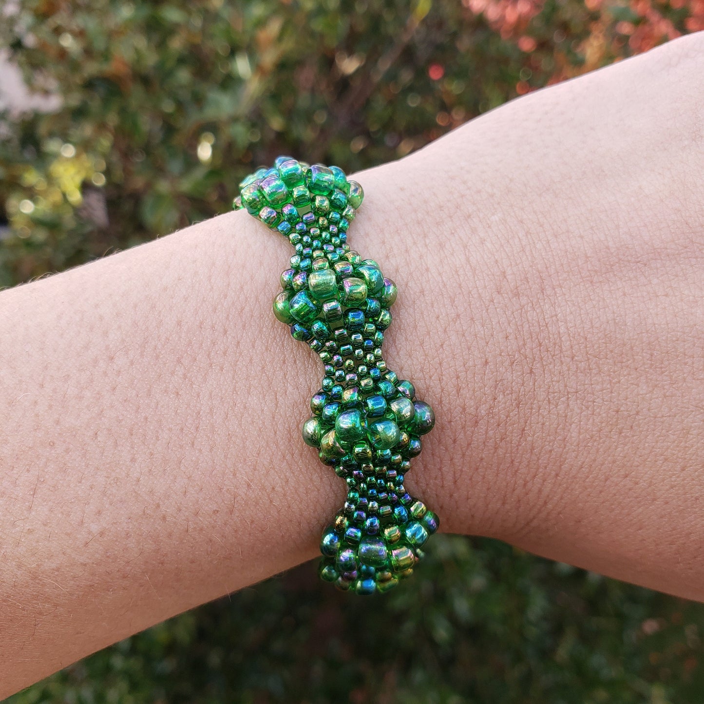 Christmas Green Bubble Bracelet