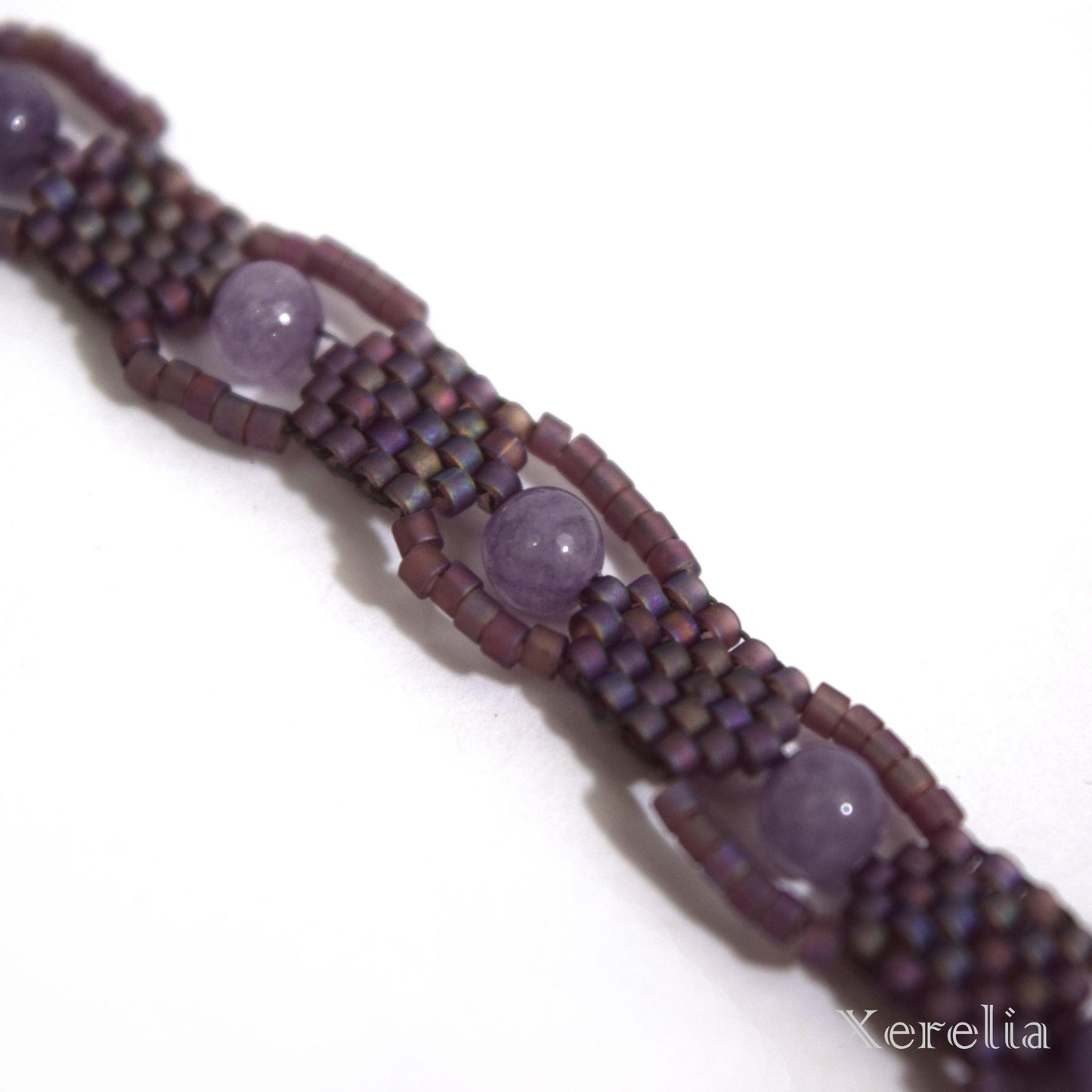 Matte Purple Iris Bracelet