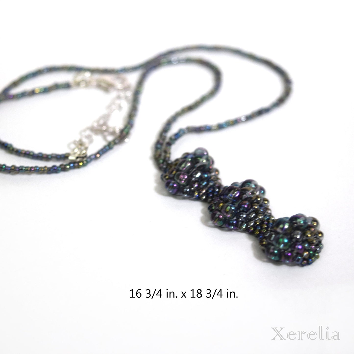 Deep Gray Gunmetal Bubble Necklace