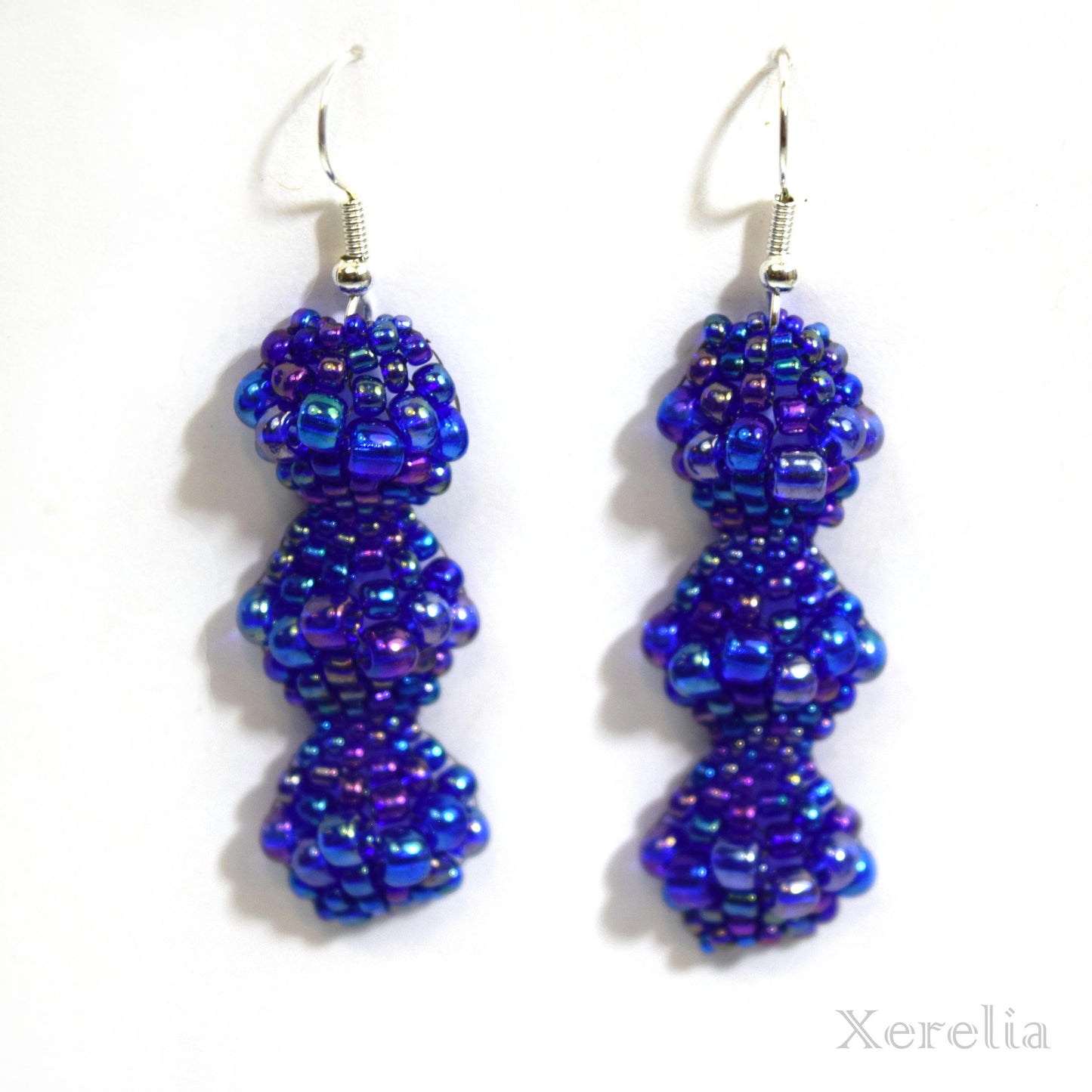 Brilliant Blue Bubble Earrings