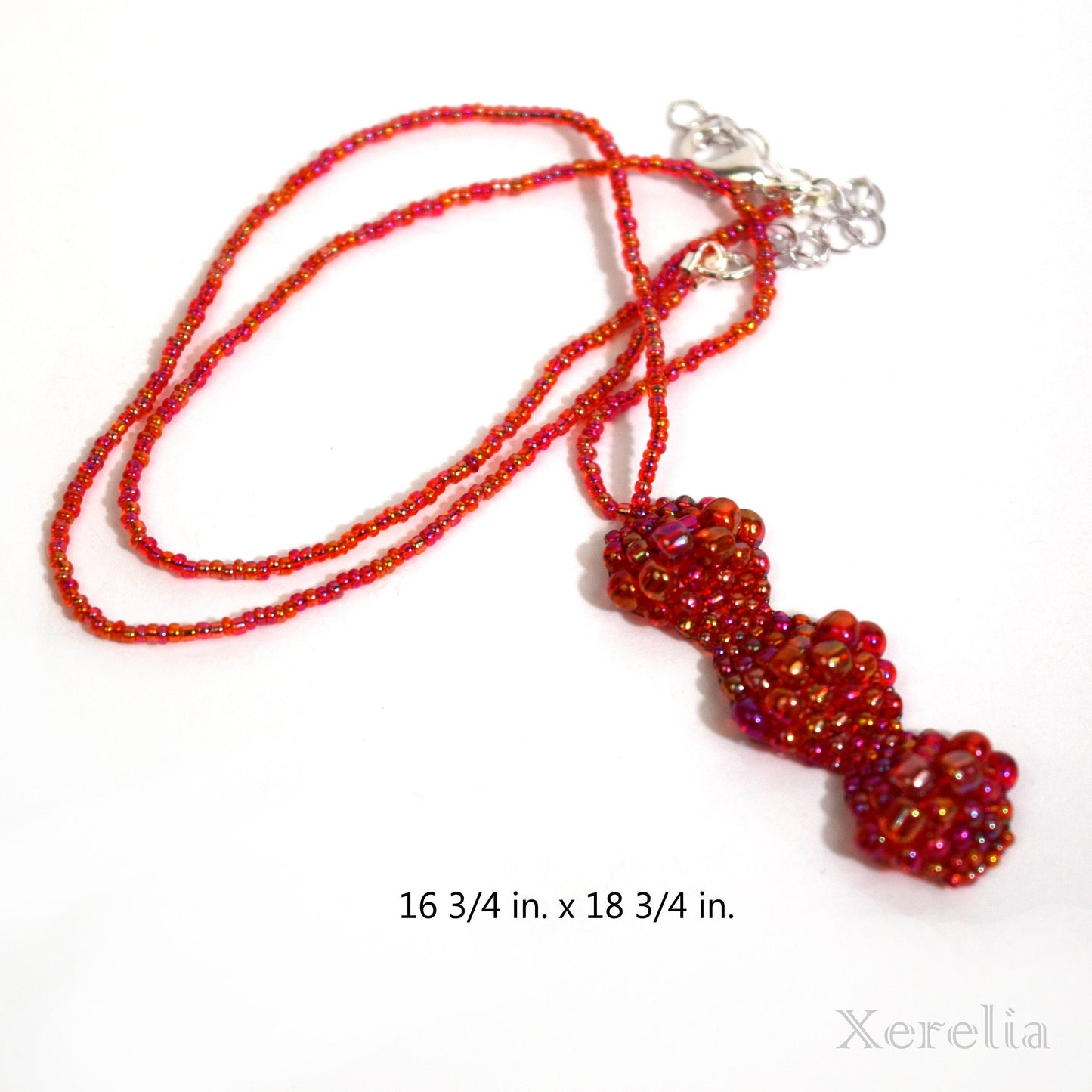 Bright Red Bubble Necklace