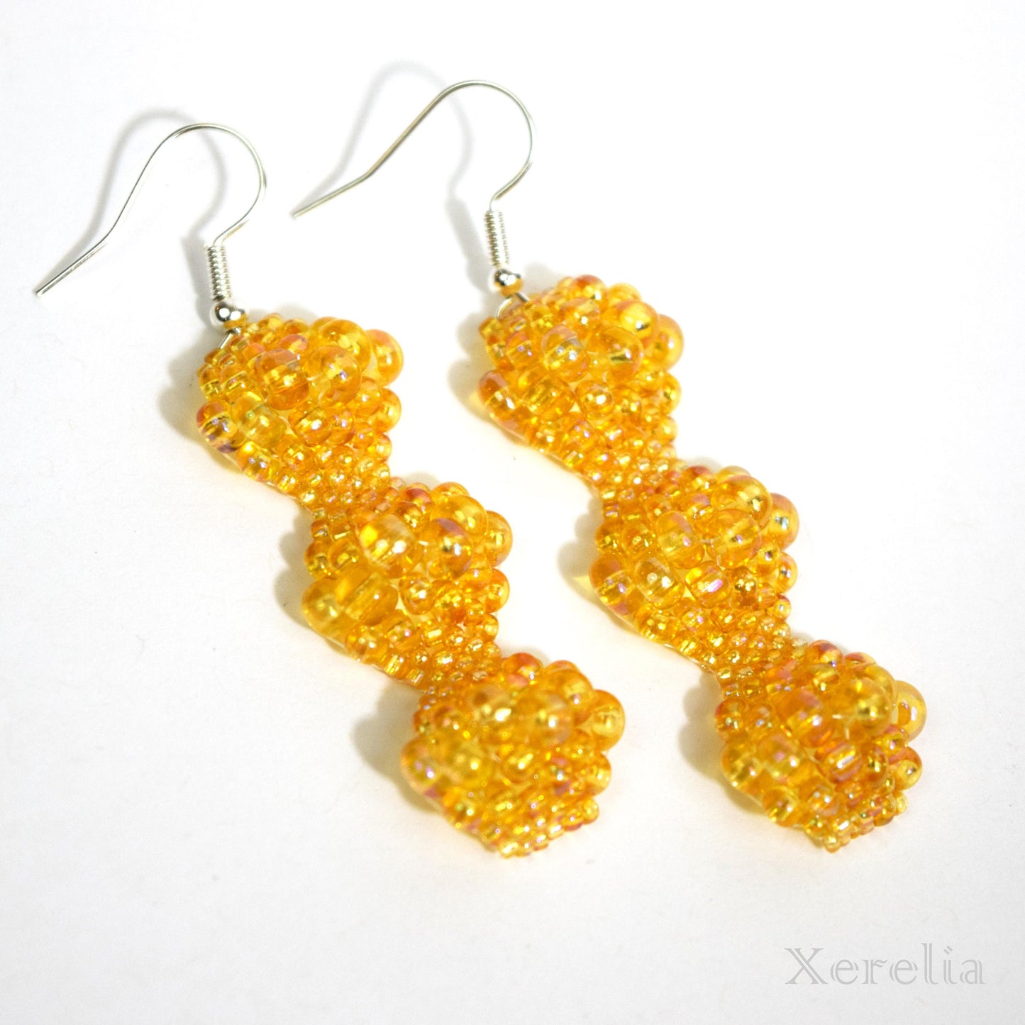 Golden Yellow Bubble Earrings