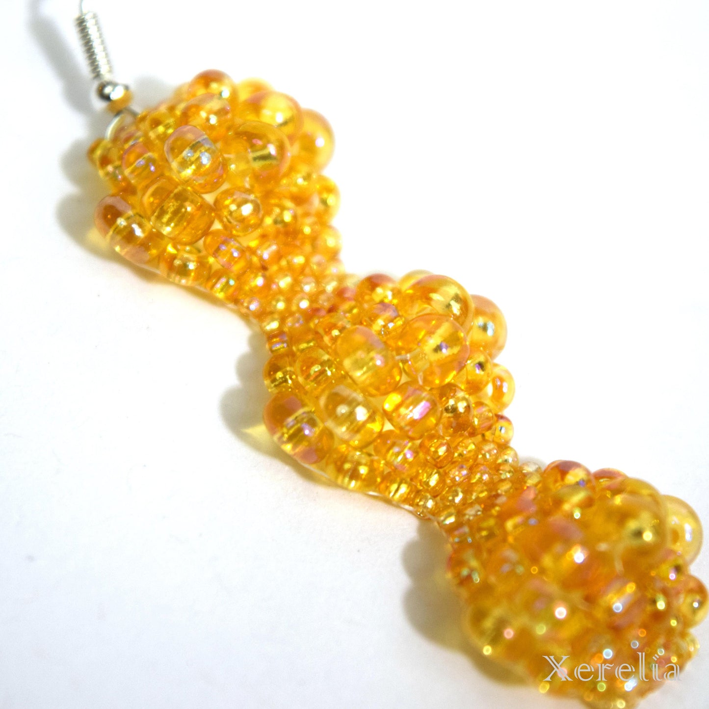 Golden Yellow Bubble Earrings