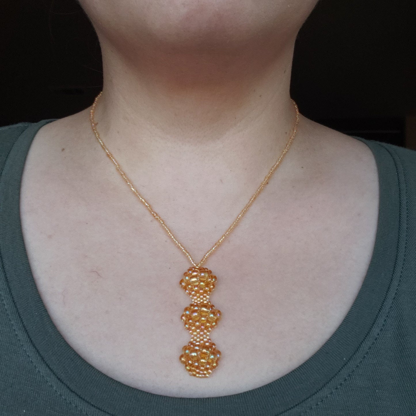 Golden Yellow Bubble Necklace