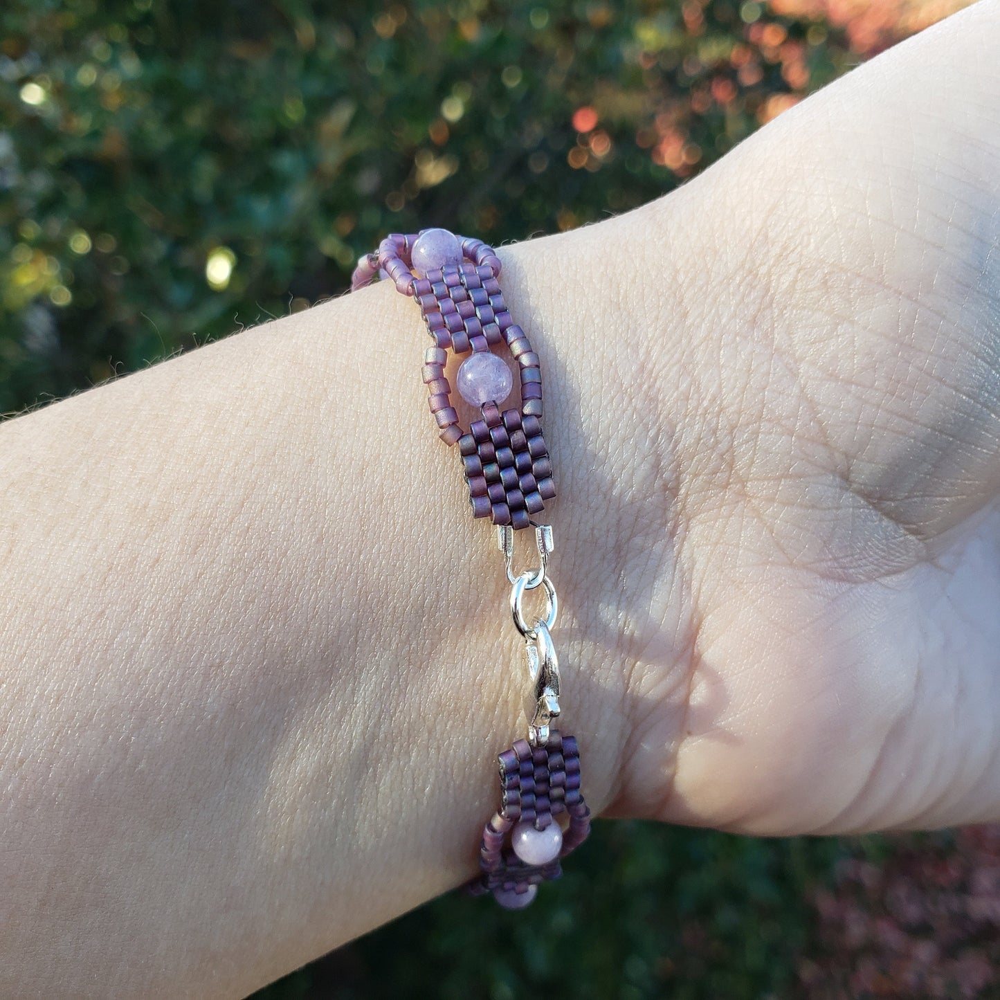 Matte Purple Iris Bracelet