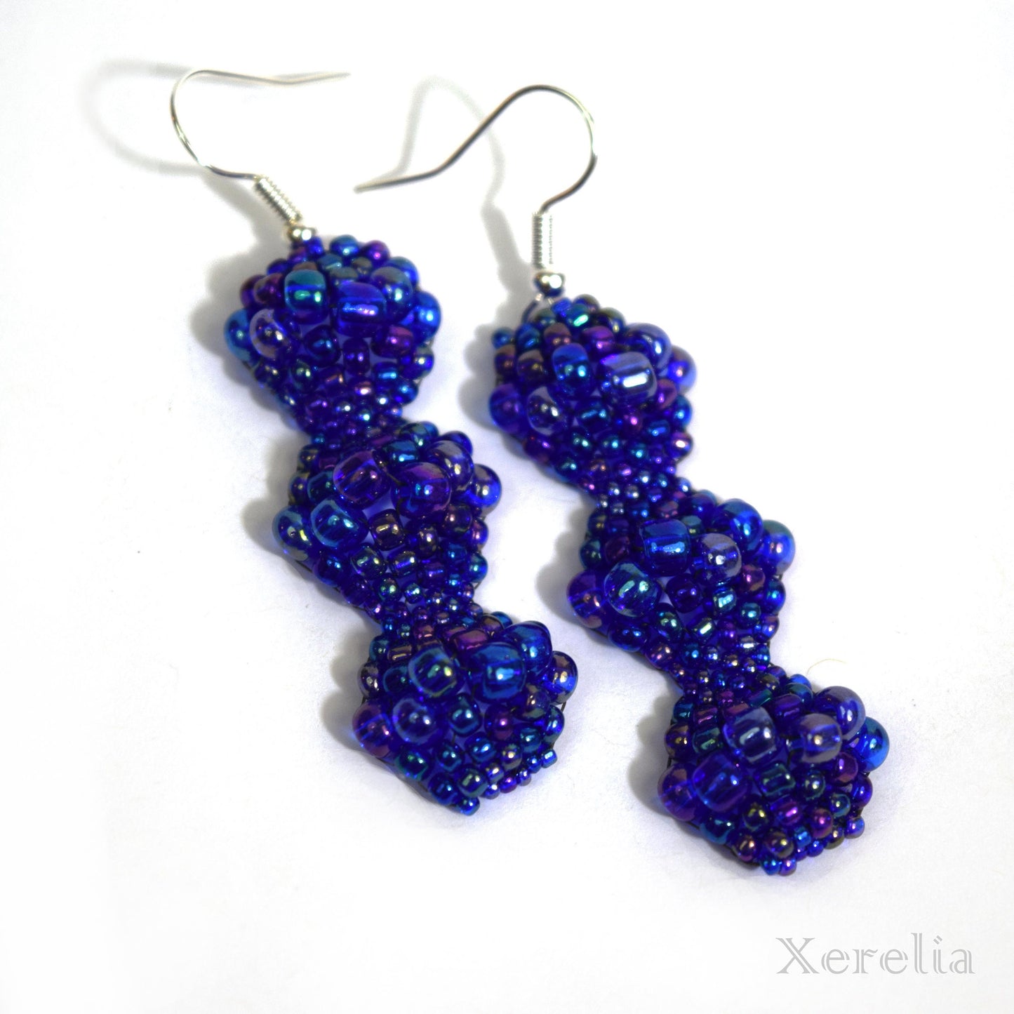 Brilliant Blue Bubble Earrings